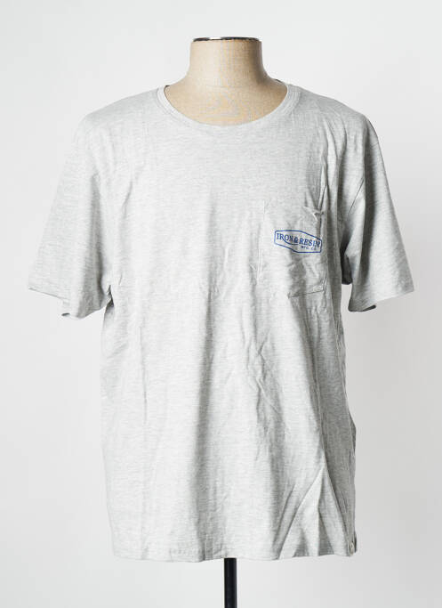 T-shirt gris IRON AND RESIN pour homme