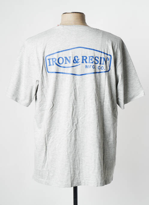 T-shirt gris IRON AND RESIN homme