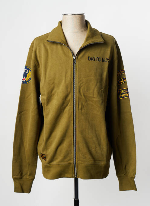 Gilet manches longues vert DAYTONA pour homme