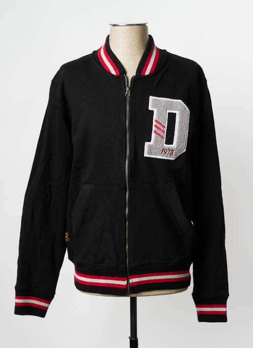 Gilet manches longues noir DAYTONA pour homme