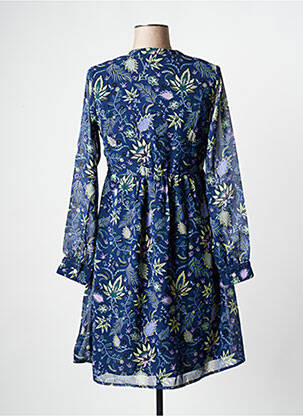 Robe courte manches longues manches longues bleu LA FIANCEE DU MEKONG femme