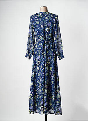 Robe longue manches longues manches longues bleu LA FIANCEE DU MEKONG femme