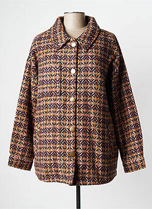 Manteau court marron LA FIANCEE DU MEKONG pour femme