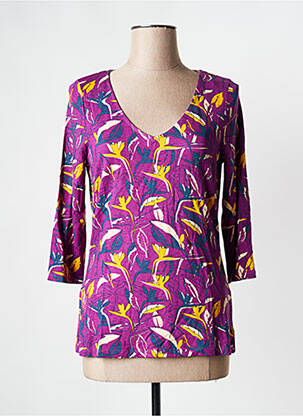 T-shirt manches longues manches longues violet LA FIANCEE DU MEKONG femme