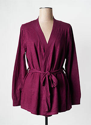 Gilet manches longues violet LA FIANCEE DU MEKONG pour femme