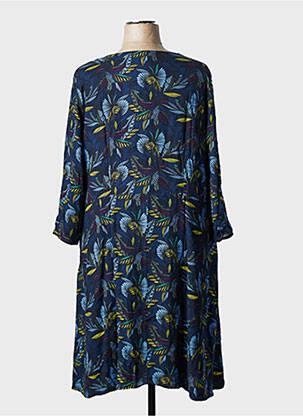 Robe courte manches longues manches longues bleu LA FIANCEE DU MEKONG femme