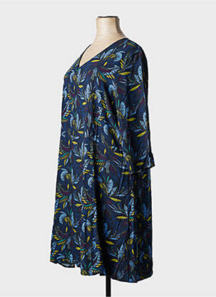Robe courte manches longues manches longues bleu LA FIANCEE DU MEKONG femme