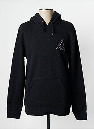Sweat-shirt noir HUF unisexe