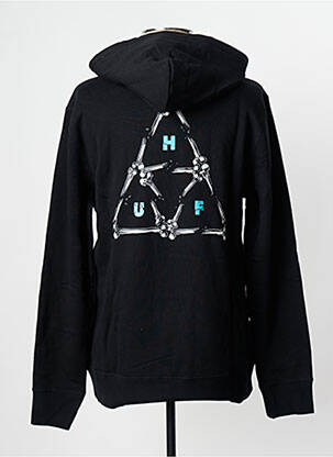 Sweat-shirt noir HUF unisexe