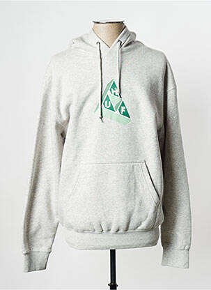 Sweat-shirt gris HUF unisexe