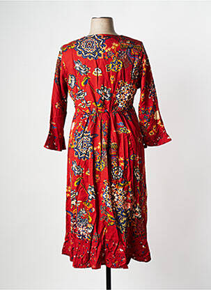 Robe mi-longue manches longues manches longues marron LA FIANCEE DU MEKONG femme