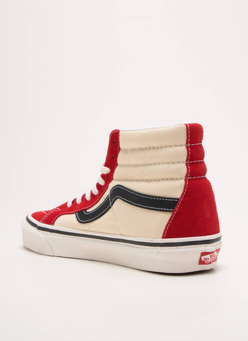 Baskets rouge VANS pour homme