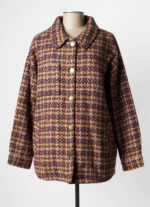 Manteau court marron LA FIANCEE DU MEKONG pour femme