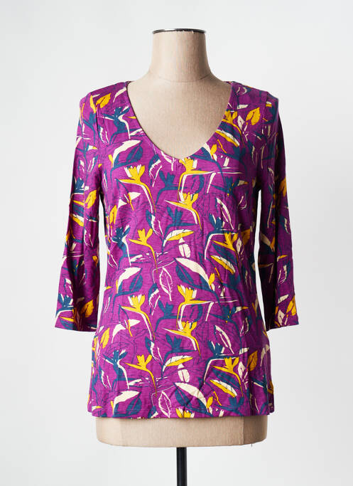 T-shirt violet LA FIANCEE DU MEKONG pour femme