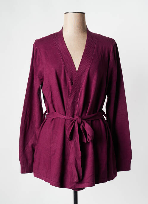 Gilet manches longues violet LA FIANCEE DU MEKONG pour femme