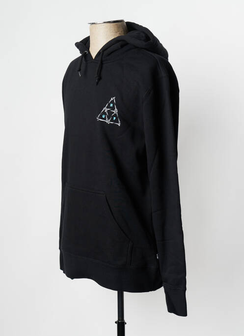 Sweat-shirt noir HUF pour unisexe