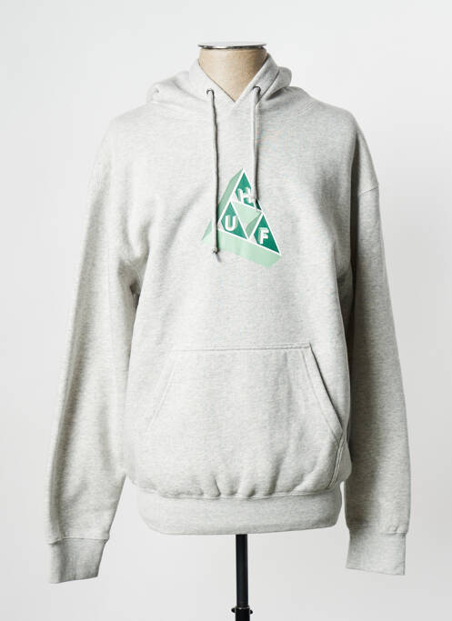 Sweat-shirt gris HUF pour unisexe