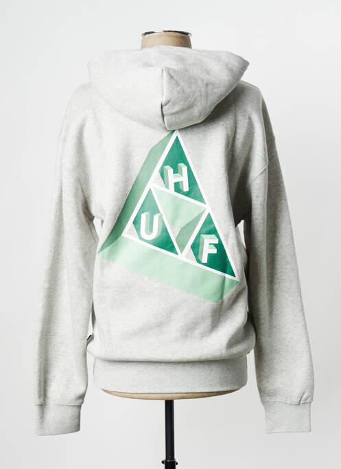 Sweat-shirt gris HUF pour unisexe