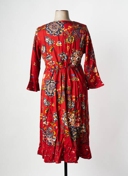 Robe mi-longue marron LA FIANCEE DU MEKONG femme