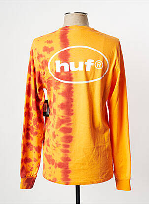 T-shirt orange HUF homme