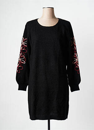 Robe courte manches longues manches longues noir LA FIANCEE DU MEKONG femme