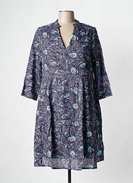 Robe courte manches longues manches longues bleu LA FIANCEE DU MEKONG femme