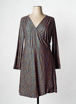 Robe courte manches longues manches longues marron LA FIANCEE DU MEKONG femme