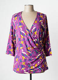 Blouse manches longues manches longues violet LA FIANCEE DU MEKONG femme