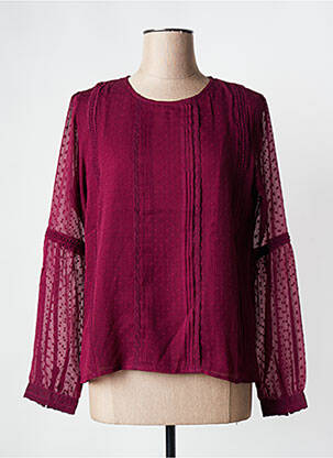 Blouse manches longues manches longues rose LA FIANCEE DU MEKONG femme