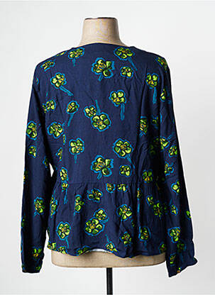 Blouse manches longues manches longues bleu LA FIANCEE DU MEKONG femme