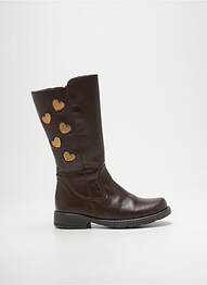 Bottes fermeture zippée bout rond marron ROSE ET MARTIN fille
