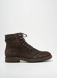 Bottines/boots fermeture zip et lacets bout rond marron BLACKSTONE homme