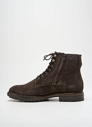 Bottines/boots fermeture zip et lacets bout rond marron BLACKSTONE homme