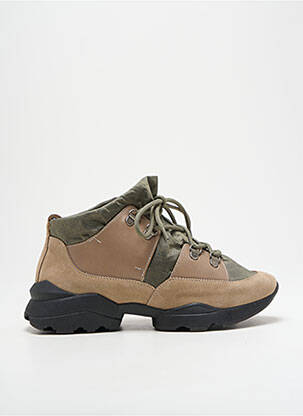 Baskets fermeture lacets marron NAGUISA femme