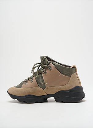 Baskets fermeture lacets marron NAGUISA femme