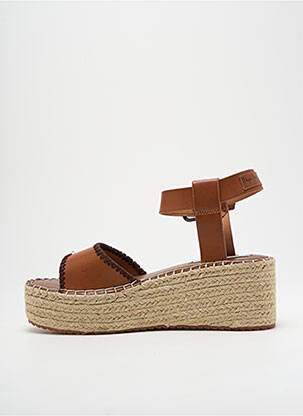 Sandales/nu pieds talon compensé talon compensé marron PEPE JEANS femme