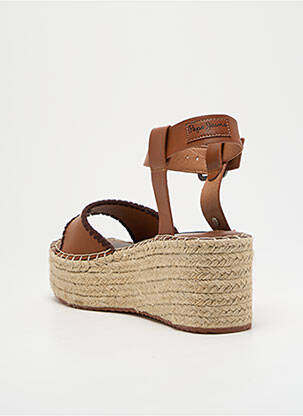 Sandales/nu pieds talon compensé talon compensé marron PEPE JEANS femme