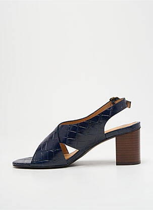 Sandales/nu pieds fermeture boucle(s) talon de 7 à 9cm bleu GEORGIA ROSE femme