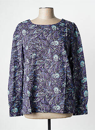 Blouse manches longues manches longues bleu LA FIANCEE DU MEKONG femme