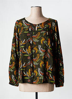 Blouse manches longues manches longues vert LA FIANCEE DU MEKONG femme