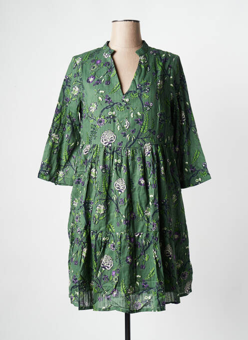 Robe courte vert LA FIANCEE DU MEKONG pour femme