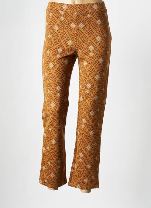 Pantalon droit marron LA FIANCEE DU MEKONG pour femme