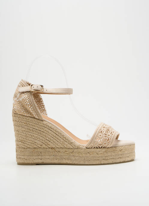 Sandales/Nu pieds beige CASTANER pour femme