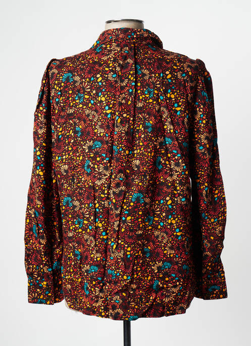 Chemisier manches longues manches longues marron LA FIANCEE DU MEKONG femme