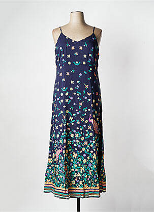 Robe longue sans manche sans manche bleu LA FIANCEE DU MEKONG femme