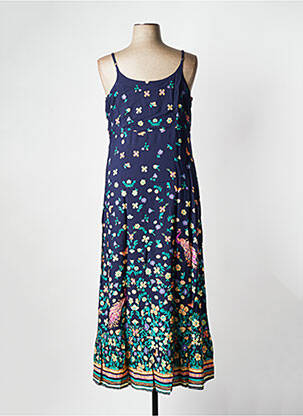 Robe longue sans manche sans manche bleu LA FIANCEE DU MEKONG femme