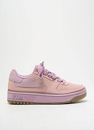Baskets talon compensé talon plat jusqu'à 3cm rose FILA femme