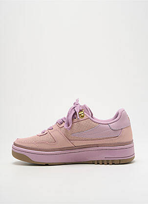 Baskets talon compensé talon plat jusqu'à 3cm rose FILA femme