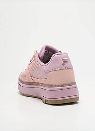 Baskets talon compensé talon plat jusqu'à 3cm rose FILA femme