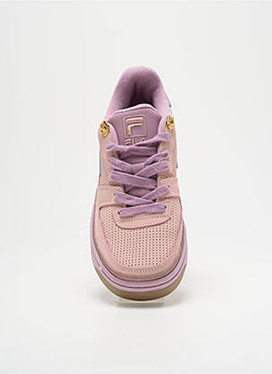 Baskets talon compensé talon plat jusqu'à 3cm rose FILA femme